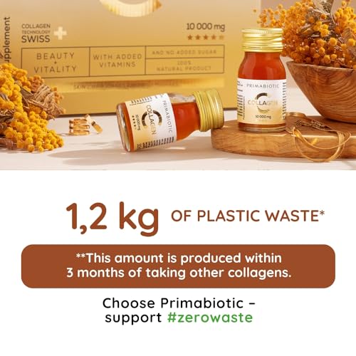 Primabiotic Collagen - Collagen Pack 30 Bottles 30 ml - High Collagen Content [10,000 mg] PRIMABIOTIC