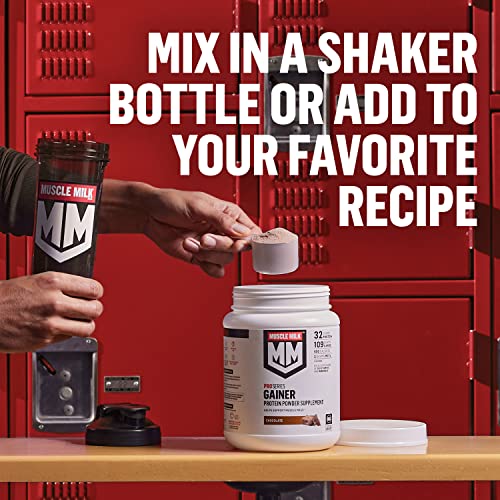 Muscle Milk Gainer Protein Powder, Chocolate, 32g Protein, 5 Pound Muscle Milk