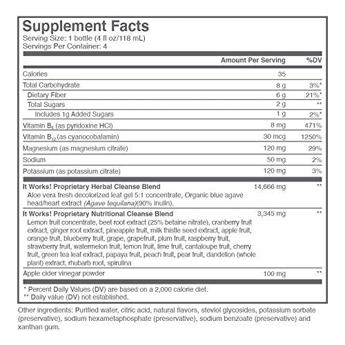 IT WORKS! CLEANSE - 4 bottles It works!