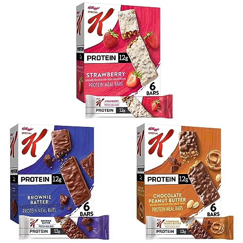 Kellogg's Special K Protein Meal Bars, Meal Replacement, Bulk Protein Snacks, Variety Pack Special K