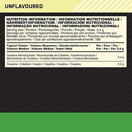 Optimum Nutrition Micronised Creatine Powder, 100% Pure Creatine Monohydrate Powder Optimum Nutrition
