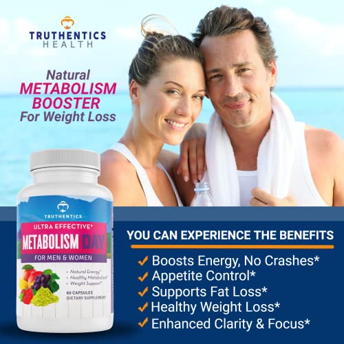 TRUTHENTICS Metabolism Booster for Women & Men - Natural Appetite Suppressant TRUTHENTICS