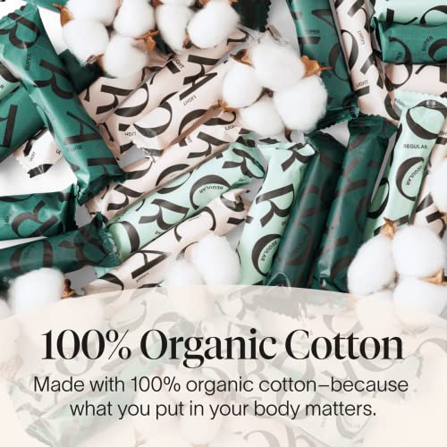 Cora Organic Applicator Tampon Multipack | 18 Regular & 18 Super Absorbency Cora