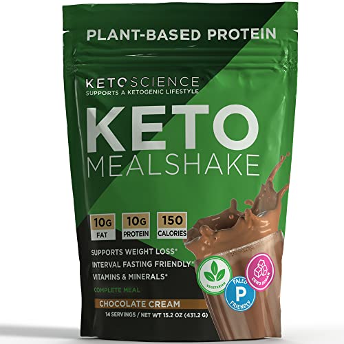 Keto Science Plant Based Protein, Keto Meal Shake, Supports Weight Management