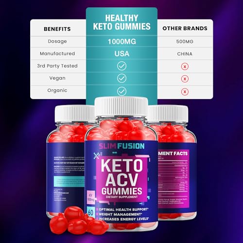 Slim Fusion Keto ACV Gummies - Keto SlimFusion ACV Advanced Formula Plus Apple Cider Rillvo