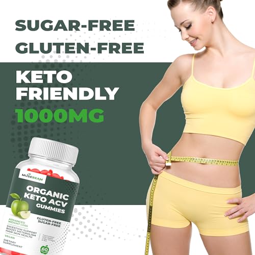Organic Keto ACV Gummies Advanced Weight Loss - Gluten & Sugar Free Belly Fat Burner MuseBeam