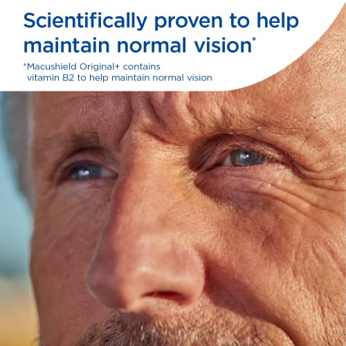 MacuShield Original Plus Capsules - 90 Day Pack, Eye Health Food Supplement containing Macushield