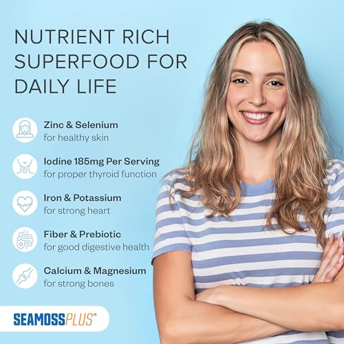 Power By Naturals Sea Moss Plus - USDA Certified Organic Wildcrafted Irish Power By Naturals