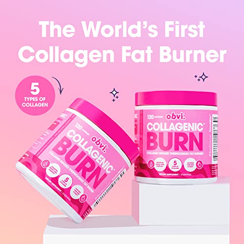 Obvi Collagenic Burn, Collagenic Fat Burner, Thermogenic Fat Burner for Weight Loss Obvi