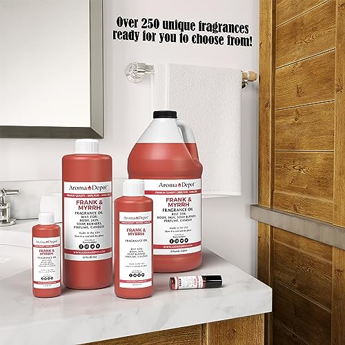 Frankincense & Myrrh 4 oz. Fragrance Oil I Perfume I Skin Oil I Scented Oil. DIY Projects Such as Candles Aroma Depot