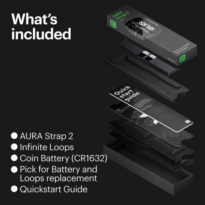 AURA Strap 2 Compatible w Apple Watch – for Body Fat, BMI & Weight Loss - Body Composion AURA Strap