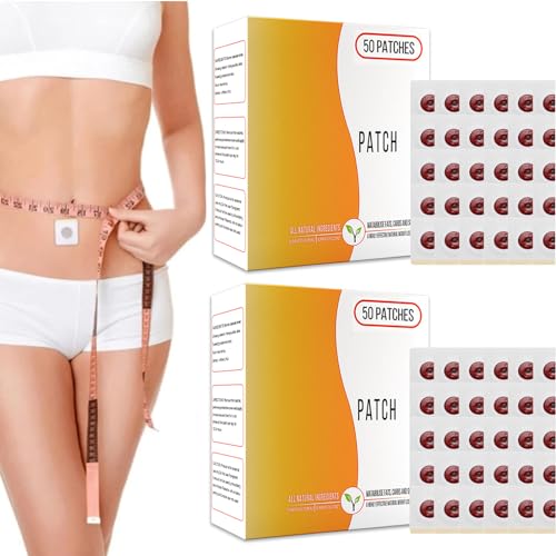 Rosarden 100Pcs Belly Patch, Toning Contouring Firming Patches, Navel Sticker, Sweatproof Patches