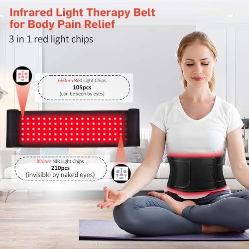 Red Light Therapy for Body, Infrared Light Therapy for Shoulder Waist Muscle Pain Relief GMOWNW