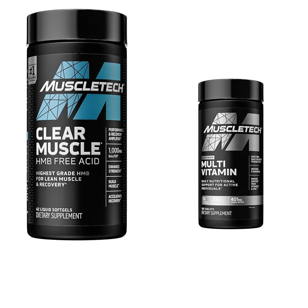 MuscleTech Clear Muscle Post Workout Recovery | Muscle Builder for Men & Women 