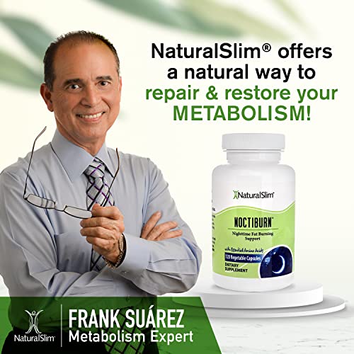 NaturalSlim NoctiBurn Night Fat Burning Support & Metabolism Support Supplements with Essentials NaturalSlim