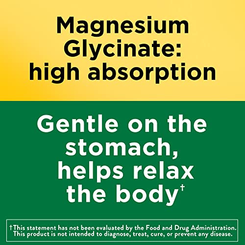 Nature Made Magnesium Glycinate 200 mg per Serving, Dietary Supplement for Muscle Nature Made