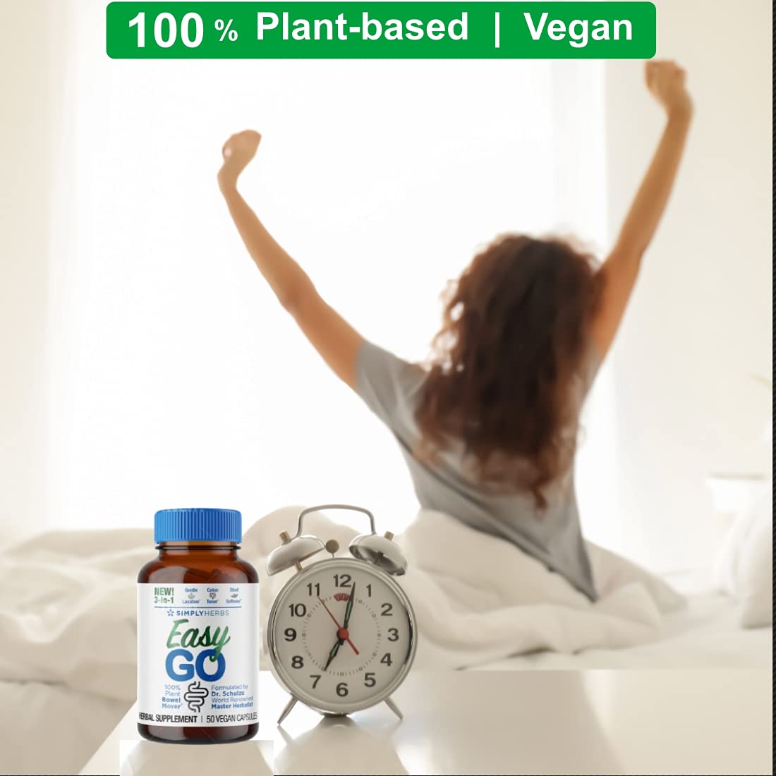 Dr. Schulze's Easy GO Bowel Mover - Formulated Gentle Laxative, Colon Toner & Stool Dr. Schulze's