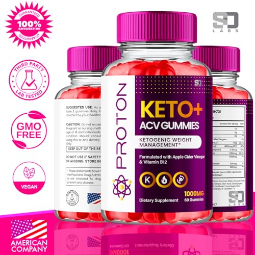 Proton Keto ACV Gummies Advanced Weight Loss 1000 MG, Proton Keto ACV Gummies S.O Labs