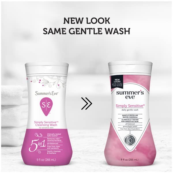 Summer's Eve Cleansing Wash, Simply Sensitive, 9 Fl Oz (Pack of 3) Summer's Eve