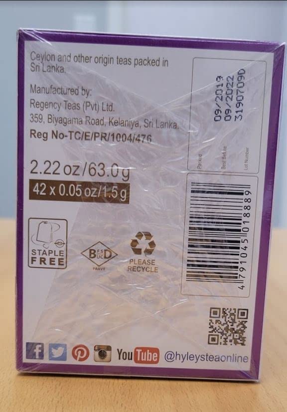 Hyleys 14 Day Weight Loss Tea - 42 Tea Bags (1 Pack), Detox Tea for Cleanse HYLEYS