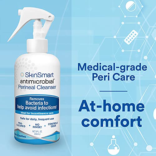 SkinSmart Antimicrobial Perineal Cleanser, Ideal for Incontinence Care SkinSmart Antimicrobial