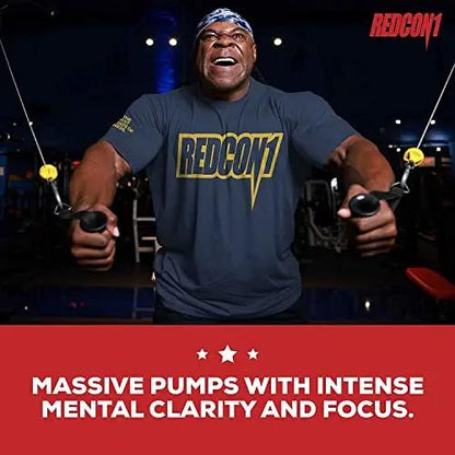 REDCON1 Total War Preworkout (Blue Lemonade) & Big Noise Non-Stim Preworkout Powder (Watermelon) Stack - Pre Workout Duo for Energy, Focus & Endurance - Keto (2 Products, 30 Servings Each)