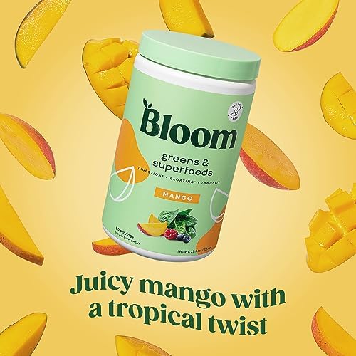 Bloom Nutrition Super Greens Powder Smoothie & Juice Mix - Probiotics Bloom Nutrition