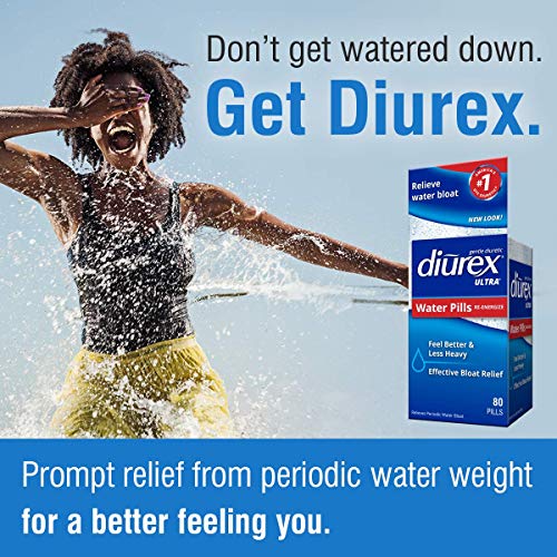 Diurex Ultra Re-Energizing Water Pills - Relieve Water Bloat - Feel Better & Less Heavy Diurex