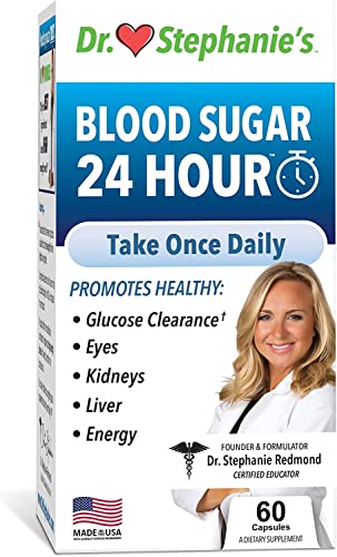 Blood Sugar 24 Hour - 7 in 1 Formula with Cinnamon, Banaba, Chromium, Milk Thistle