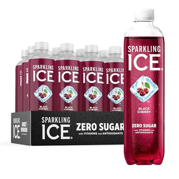 Sparkling Ice, Black Cherry Sparkling Water, Zero Sugar Flavored Water, with Vitamins