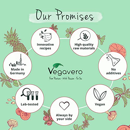 Vegavero Vegan Collagen Supplement | 2000mg | Complex with L-Lysine, L-Proline, Vitamin C (Acerola) & Superfoods Extracts | NO Additives, Lab-Tested | 120 Capsules Vegavero