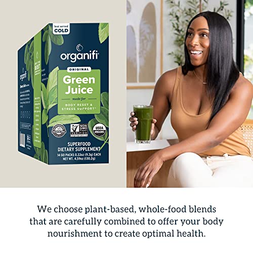 Organifi: GO Packs - Green Juice - Organic Superfood Supplement Powder - 30 Count Organifi