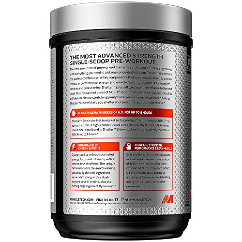 Pre Workout for Men & Women | MuscleTech Shatter Elite Pre-Workout | Preworkout MuscleTech