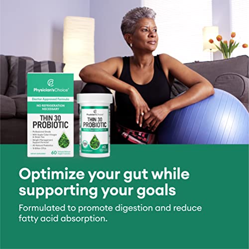 Physician's CHOICE Probiotics for Weight Management & Bloating - 6 Probiotic Strains Physician's CHOICE