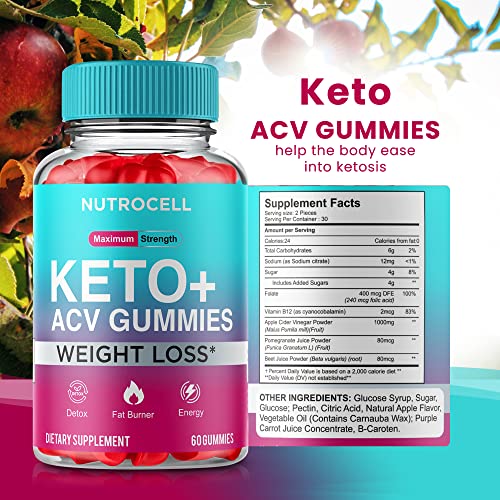 Keto ACV Gummies - Keto Apple Cider Vinegar Gummies - Advanced Weight Loss - Keto SHAPEMODE