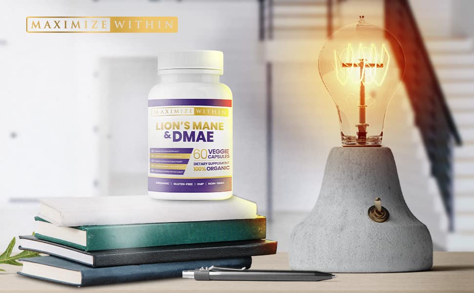 Lion's Mane & DMAE Capsules: Enhance Memory, Boost Mental Clarity