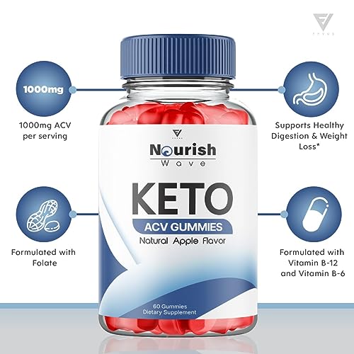 Nourish Wave Keto ACV Gummies Advanced Weight Loss Ketogenic AVC Apple Cider Fyvus