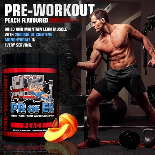 PR or ER Pre Workout Powder for Men and Women, Pre-Workout Energy Supplement PR or ER