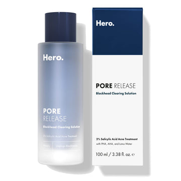 Hero Cosmetics Pore Release Blackhead Clearing Solution - Exfoliating Toner Featuring BHA