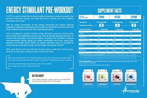 Metabolic Nutrition | ESP - Stimulating Pre Workout, Pre Intra Workout Supplement | Energy Metabolic Nutrition