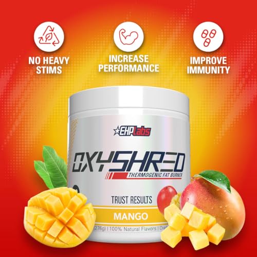 EHP Labs OxyShred Thermogenic Pre Workout Powder & Shredding Supplement - Clinically EHP Labs