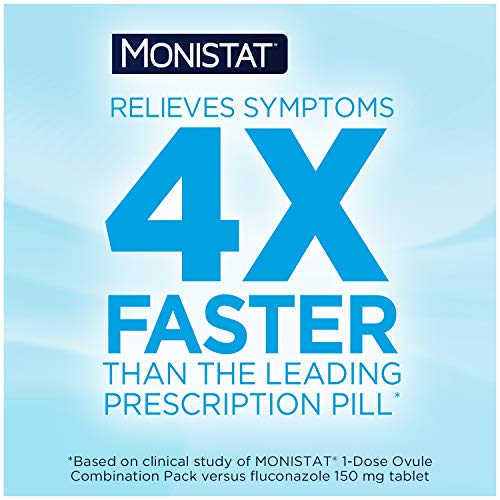MONISTAT 1-Dose Yeast Infection Treatment, 1 Ovule Insert & External Itch Cream Monistat