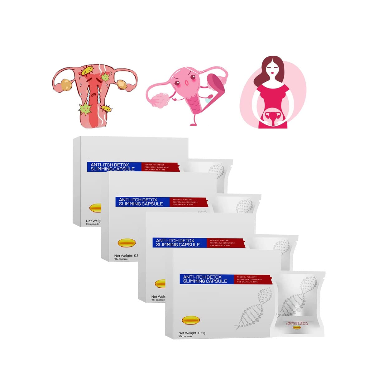 iscentan Soothe&Slim Anti-Itch Detox Slimming Capsule,Instant Anti-Itch Detox Slimming 