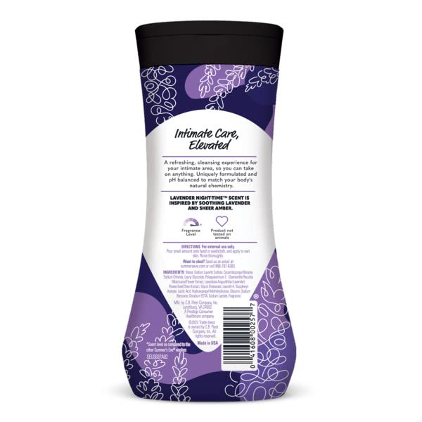 Summer's Eve Night-Time Cleansing Wash, Lavender, 12 Fl Oz (Pack of 3) Summer's Eve