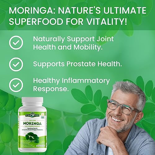 PURA VIDA Moringa Capsules Single Origin Moringa Powder Organic. Moringa Leaf PURA VIDA MORINGA