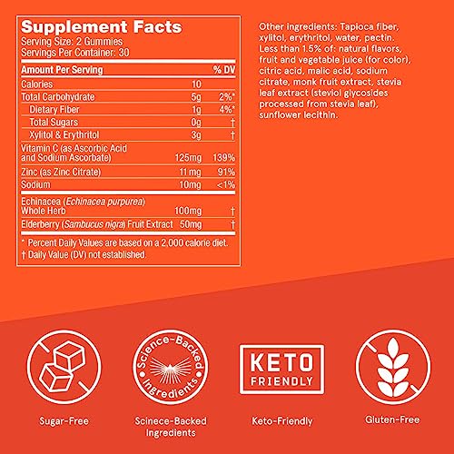 Bulletproof Sugar-Free Orange Strawberry Vitamins A+D+K Gummies, 60 Count, Keto Bulletproof