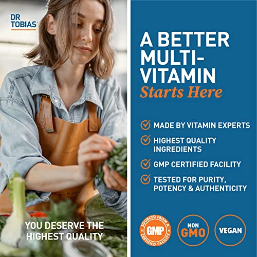 Dr. Tobias Adult Multivitamin for Women & Men, Energy & Immune Support from 42 Fruits Dr. Tobias