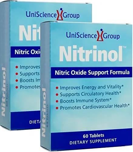 UniScience Group Nitrinol, Natural Nitric Oxide Booster with Beetroot Extract, 60 Tablets