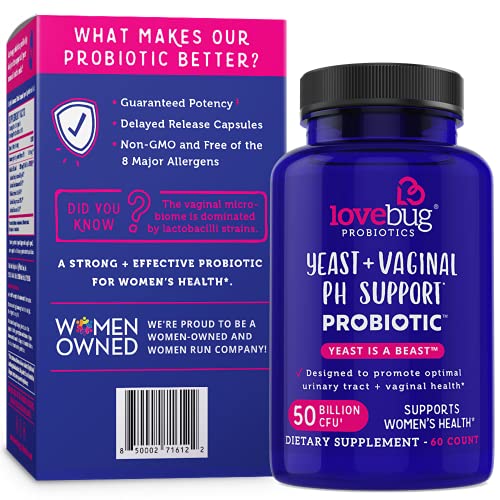Lovebug Yeast + Vaginal pH Support | Clinically Studied Ingredients for Yeast & UTIs lovebug PROBIOTICS