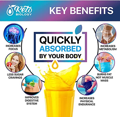 Keto Diet Drops with BHB Exogenous Ketones - Made in USA - Fat Burner & Appetite Suppressant KETO BIOLOGY